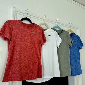 Women’s Nike tees, dry fit - lot of 4